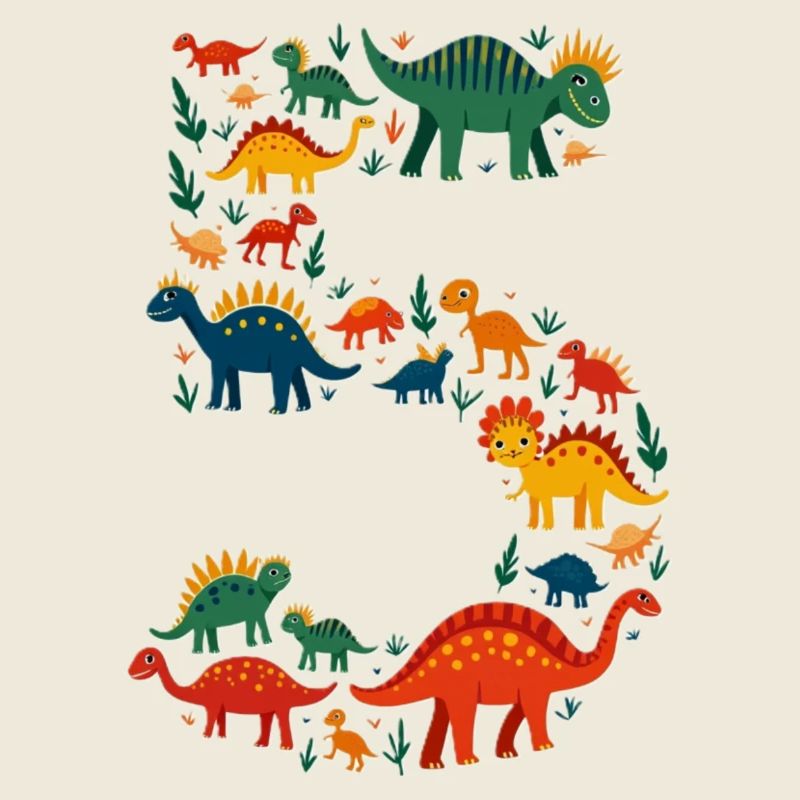 5. Geburtstag Dino Kind