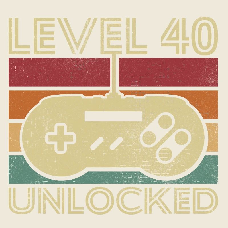 Level 40 freigeschaltet Geburtstagsgeschenk 40 Jahre
