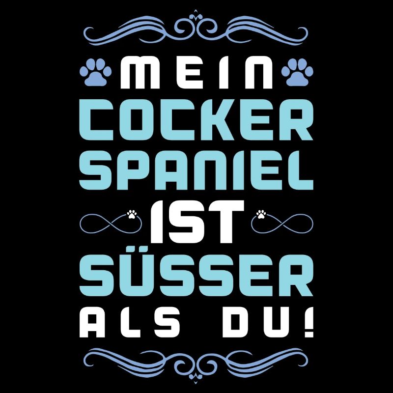 cocker spaniel hund spruch