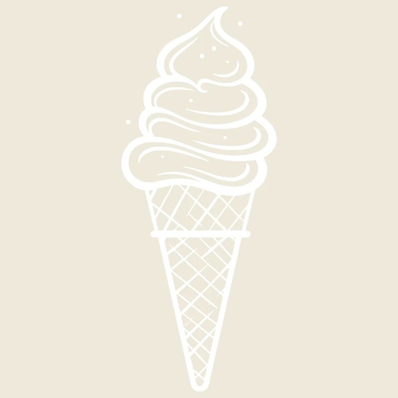 Croquis de crème glacée