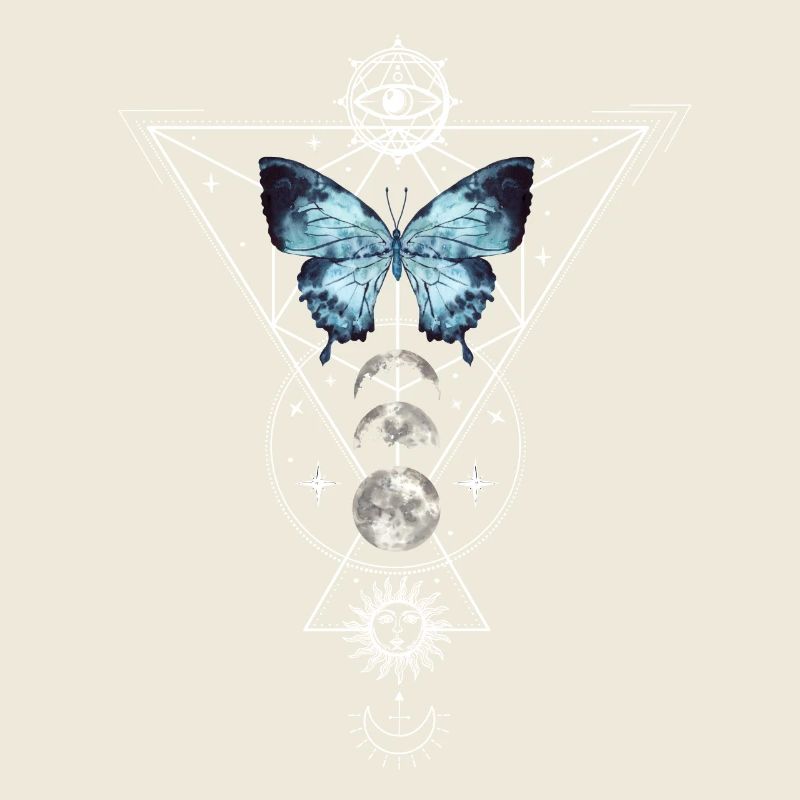 Witchcraft Tattoodesign Craft Inked Schmetterling