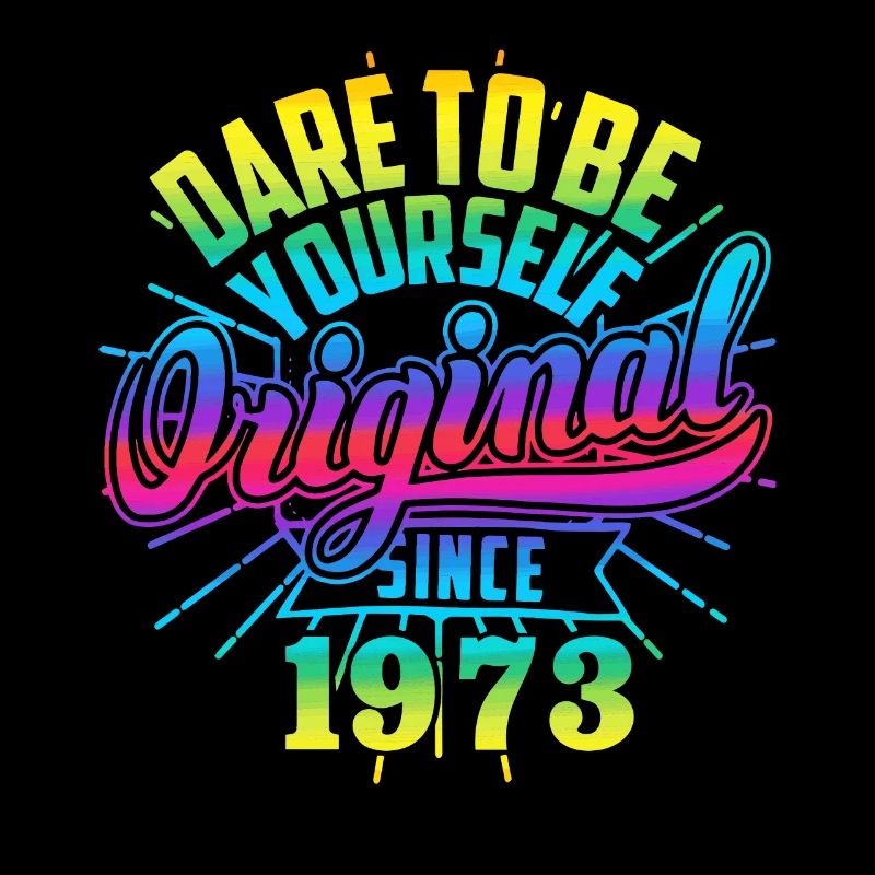 LGBTQ Bunt Regenbogen Pride Liebe Geburtstag 1973