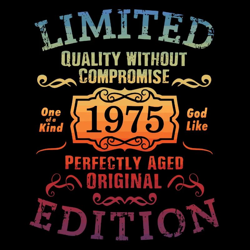 Geburtstag 1975 Limited Edition Geschenk Used Cool