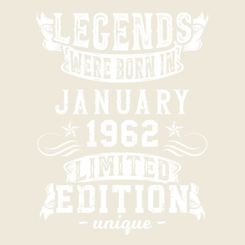 Anniversaire Janvier 1962 année Edition Limitée