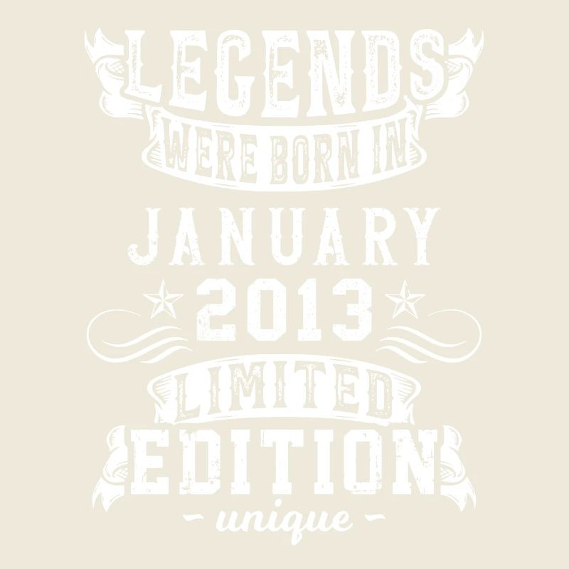 Birthday January 2013 Year Limited Edition