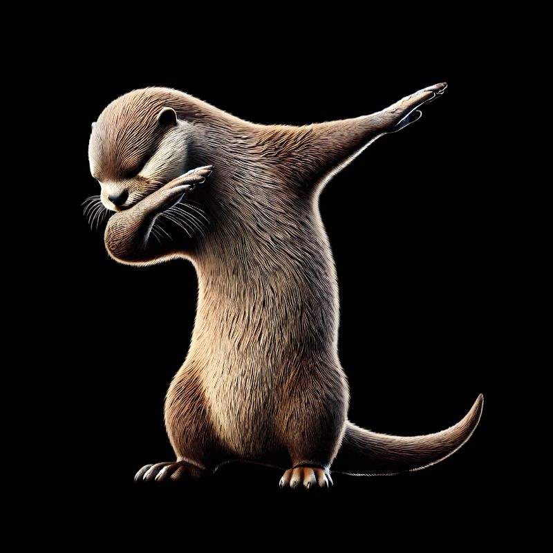 Lustiger Dabbing Otter Dance Tierliebhaber Dab