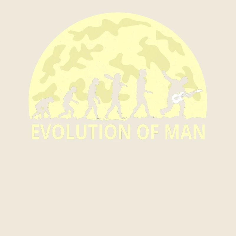 Evolution of man Rock n Roll Hardrock Fan Geschenk