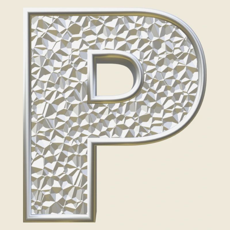 P, letter, letter P, initial, initial P, monogram,