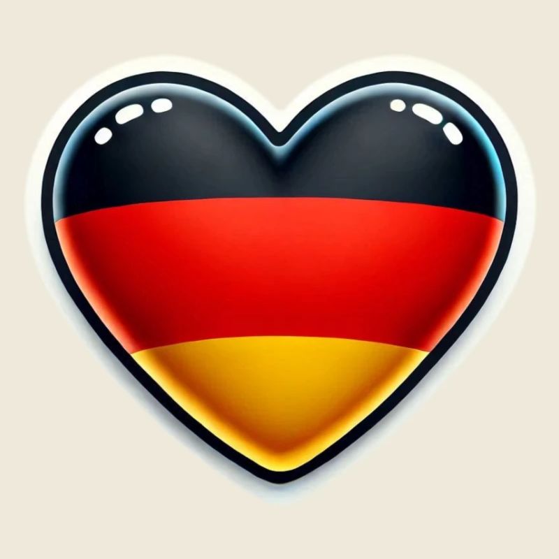 Love Germany - ideal für Aufkleber