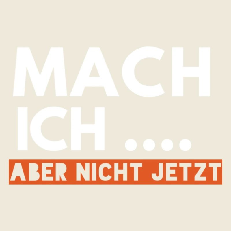 But I don't do it now