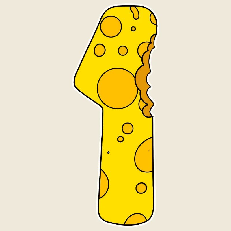 Zahl 1 - Eins - Gewinner - Erster -Sieger