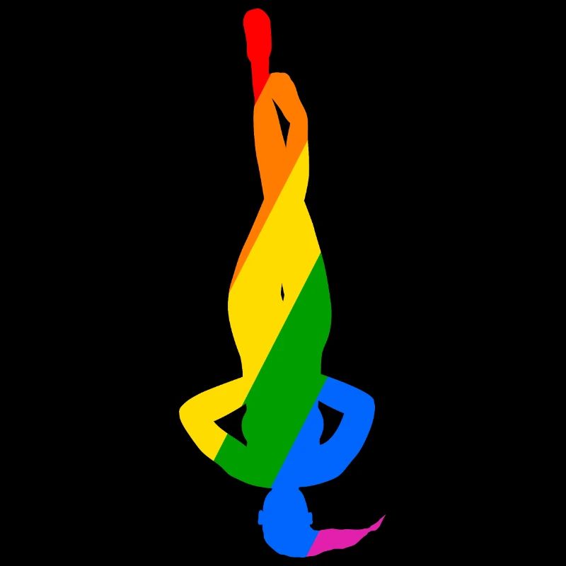 Pose colorée du poirier dans le yoga