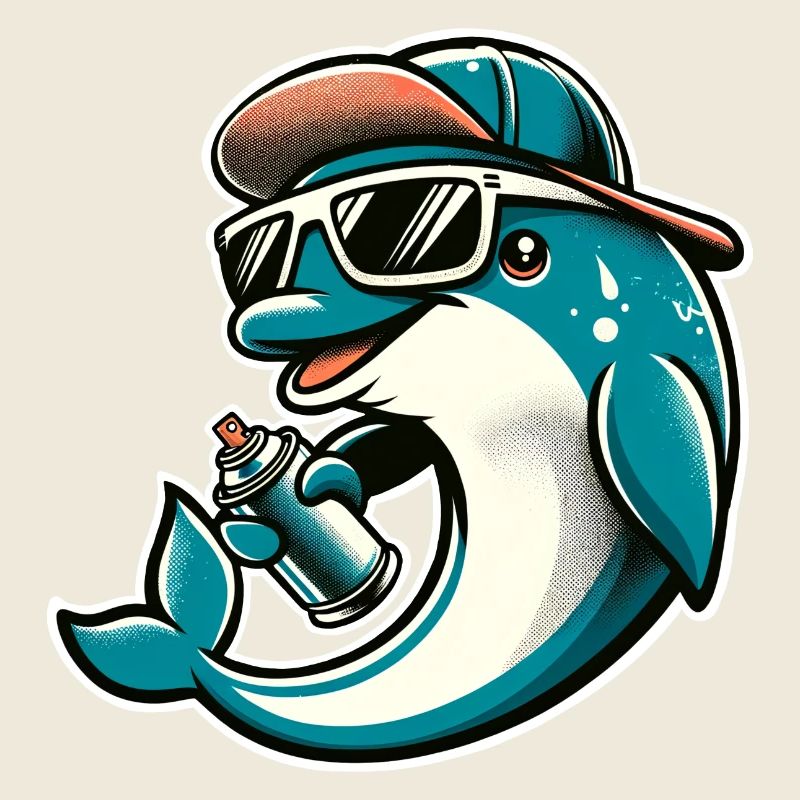 Dolphin Graffiti Sprayer Spray Can