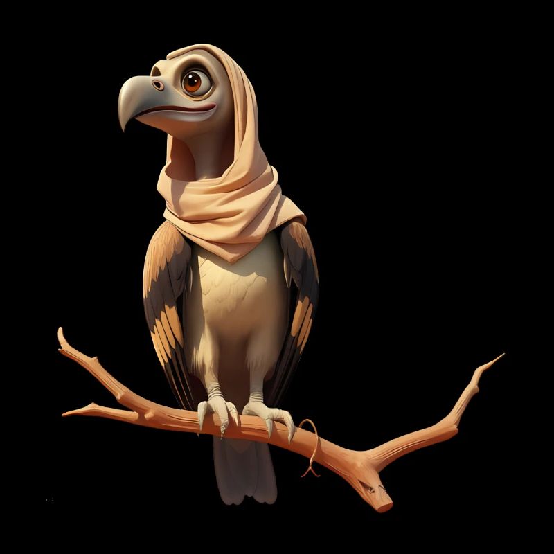 Ein Vogel mit Stil und einem Hauch von Geheimnis