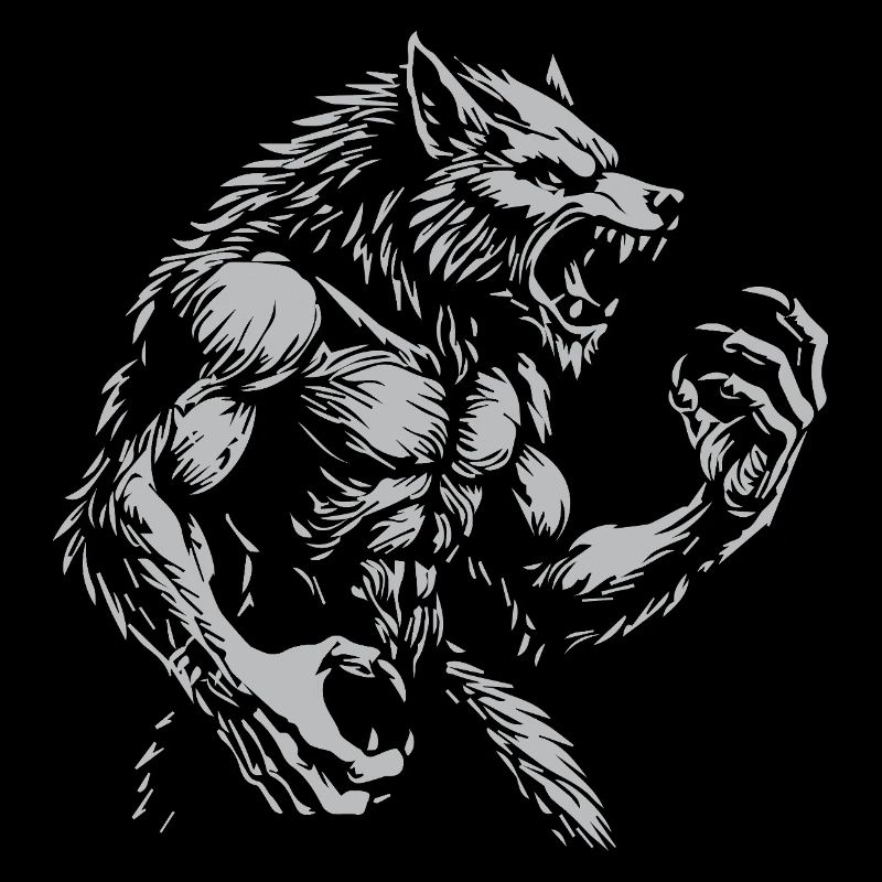 Fierce warewolf Illustration