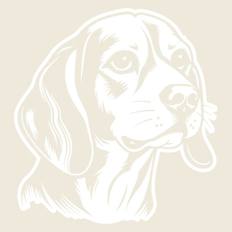 Beagle Hund Kopf