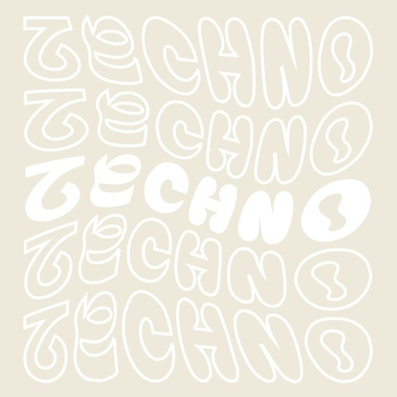 Geometrisches Techno-Logo-Design