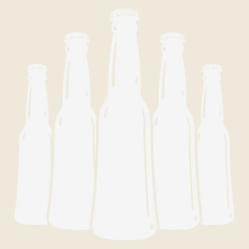 Silhouette des bouteilles de bière