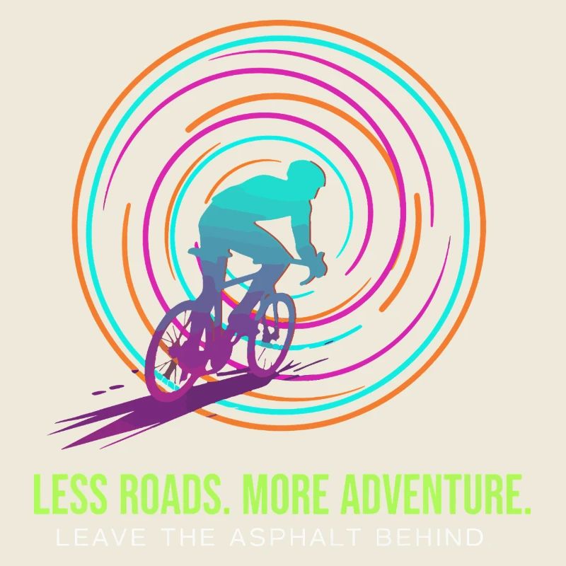 Cycling Adventure: Neon Spiral