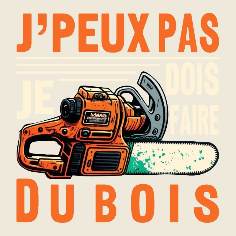 J'peux pas je dois Faire Du Bois,papa forestier