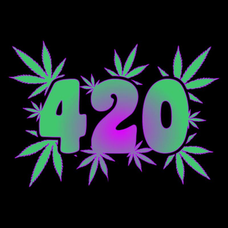 420 Leaf Vibes - Cannabis - Weed - Marihuana