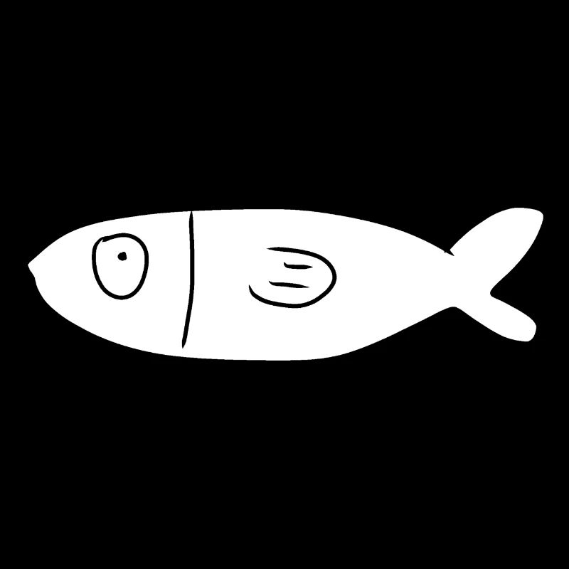 Fisch Symbol Tier blau