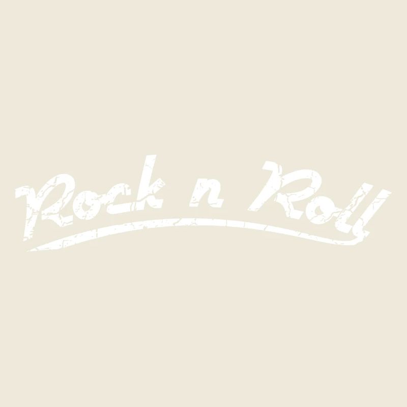Rock n Roll white Retro style grunge