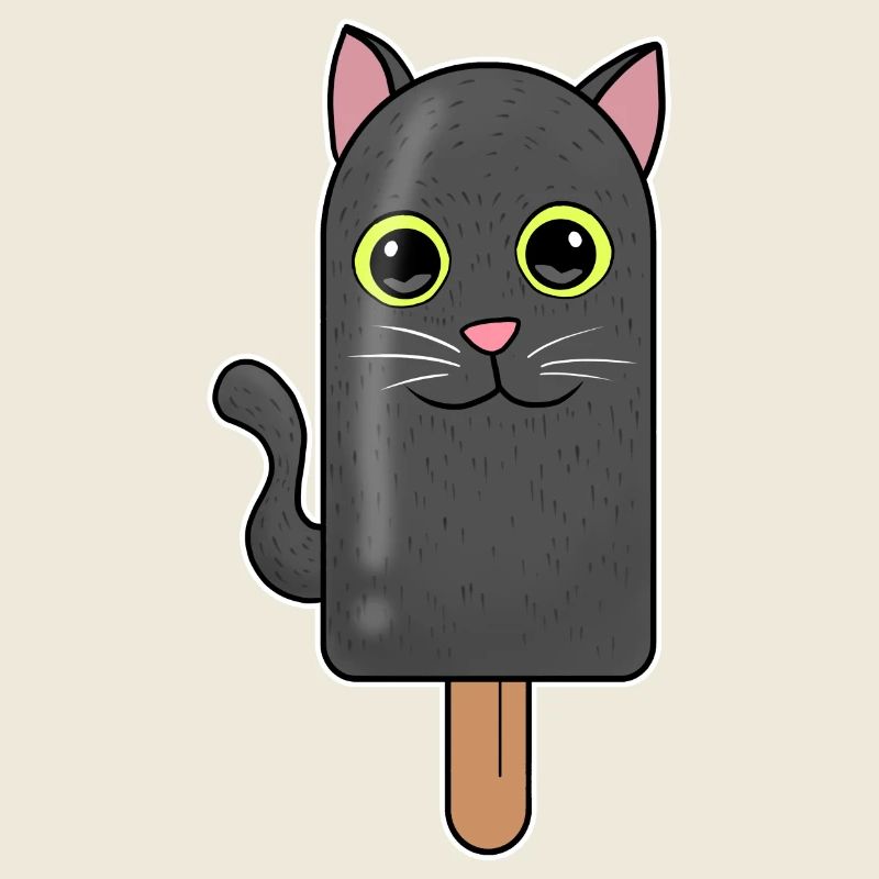 Black Cat Head Popsicle