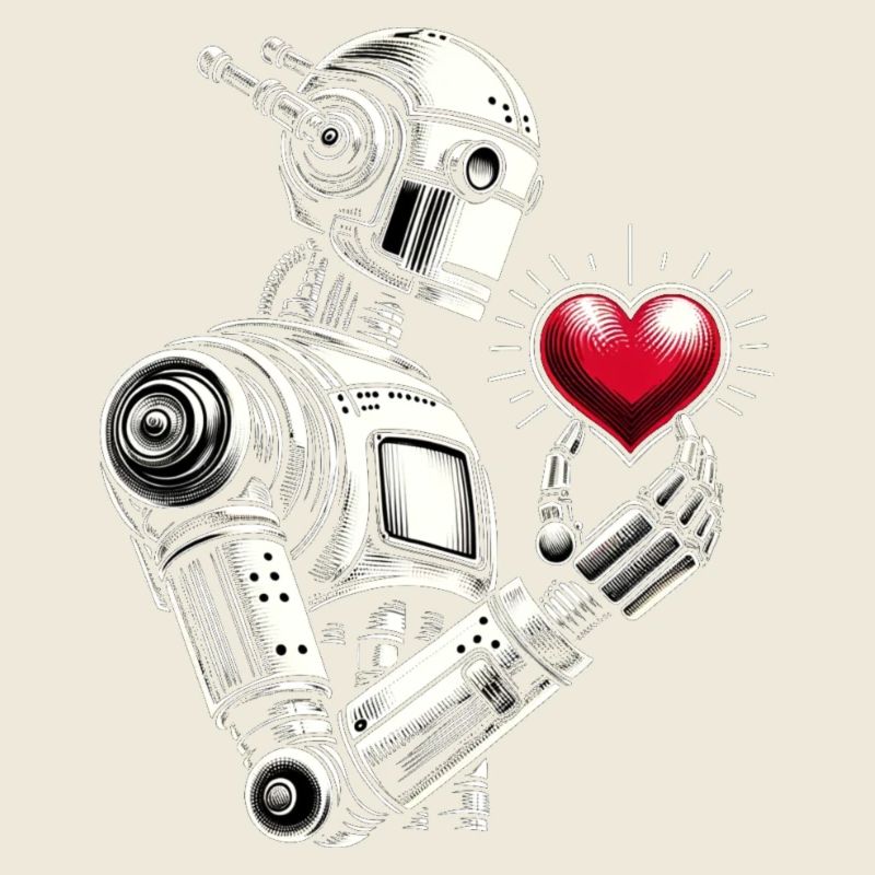 Robot with a heart
