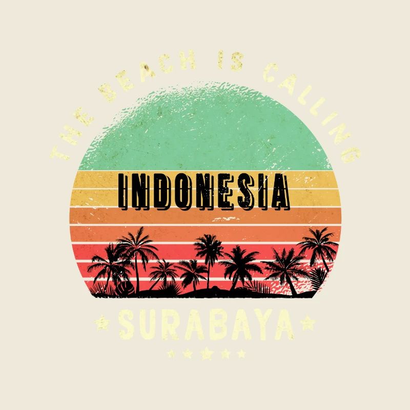 Surabaya Indonesien Strand Design