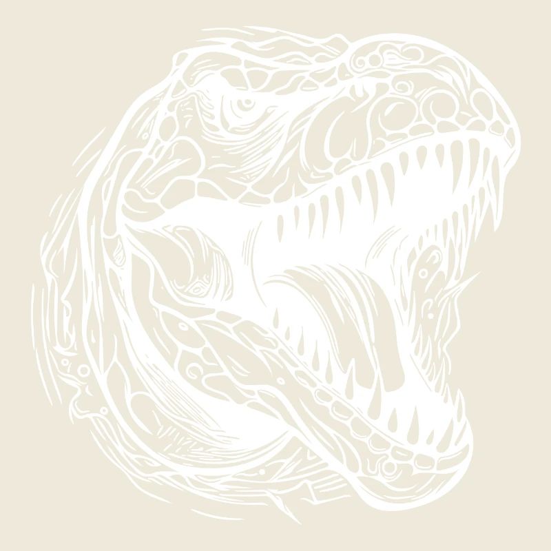 Brüllender T-Rex Dinosaurier Tattoo Dino Design