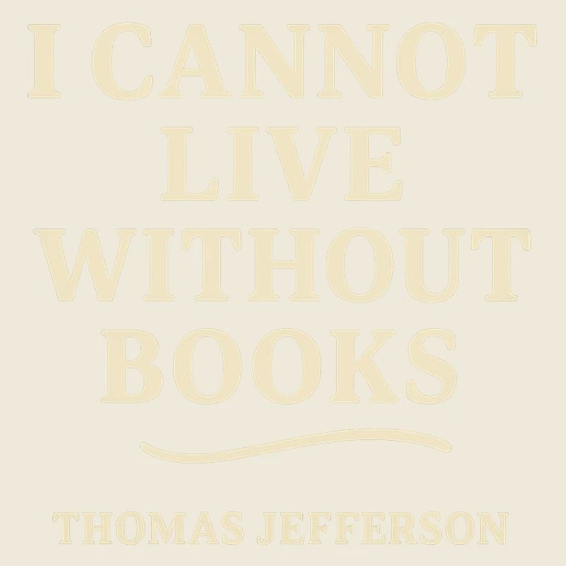 I can't live without books