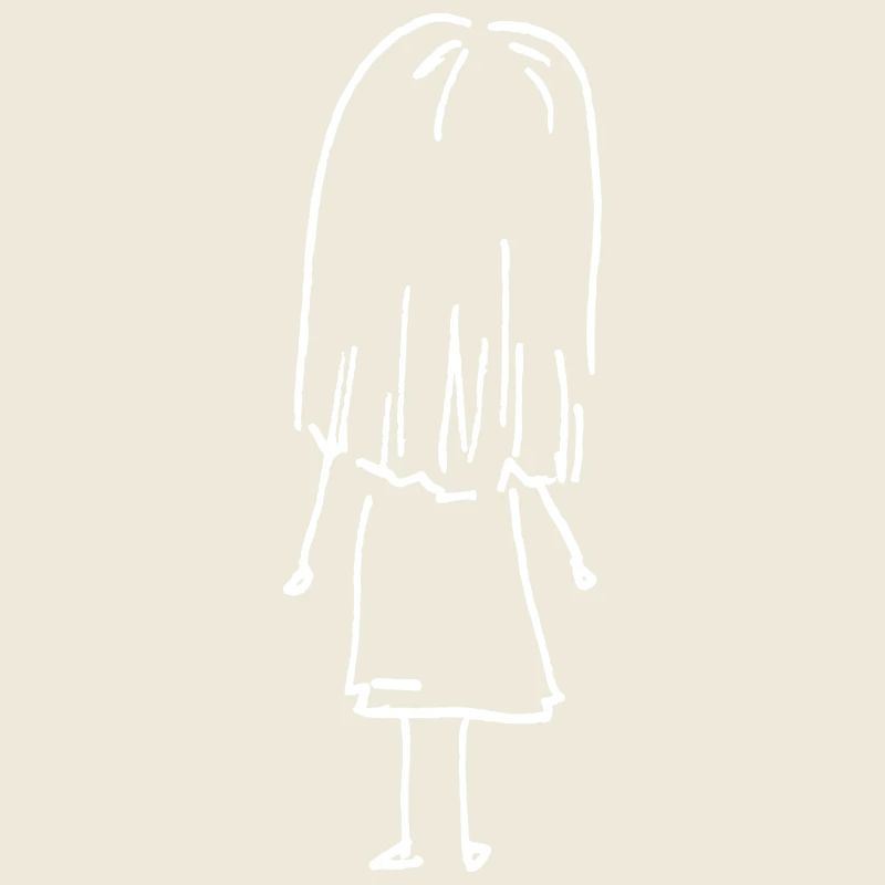 Kleines Mädchen mit langen Haaren