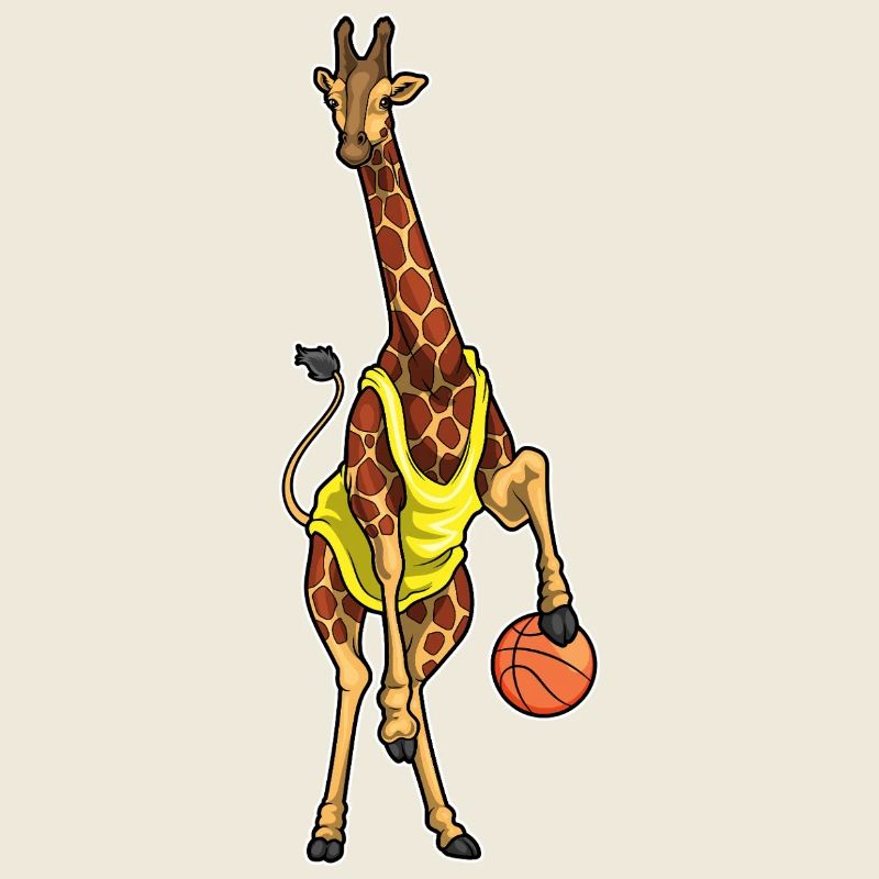 Girafe basketteur joueur Baskeball