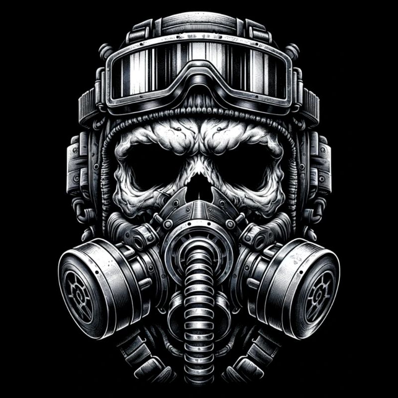 Schädel in Spezialeinheit