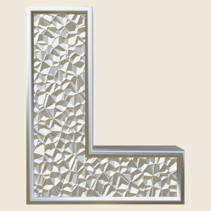 L, lettre, initiale, monogramme,