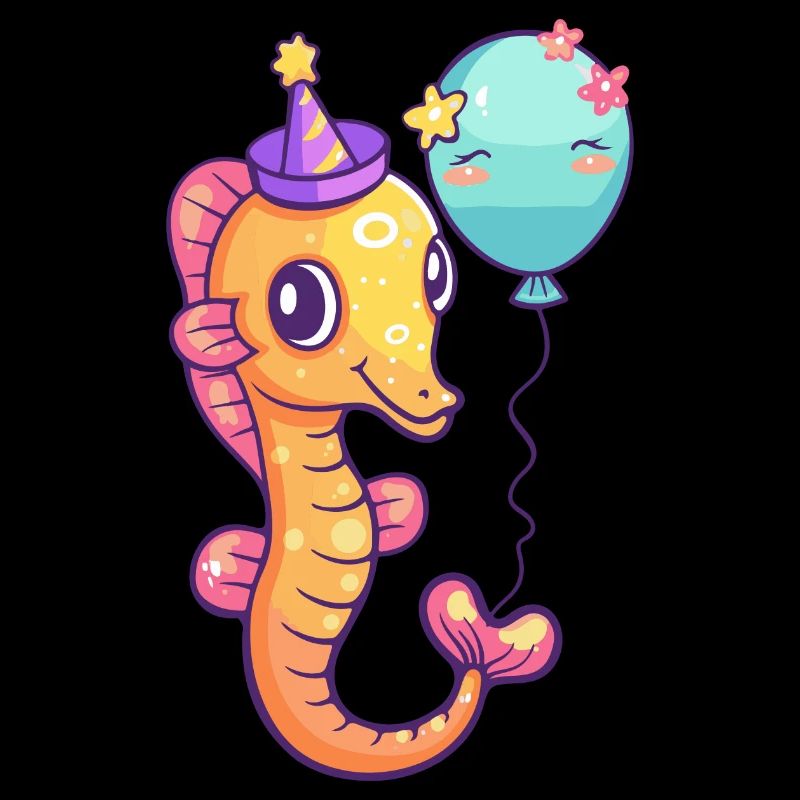 Bande dessinée d’anniversaire hippocampe