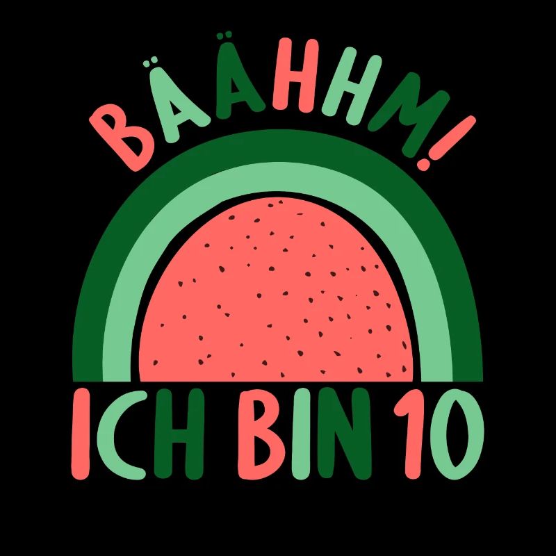 10 Jahre alt Rainbow Regenbogen 10. Geburtstag