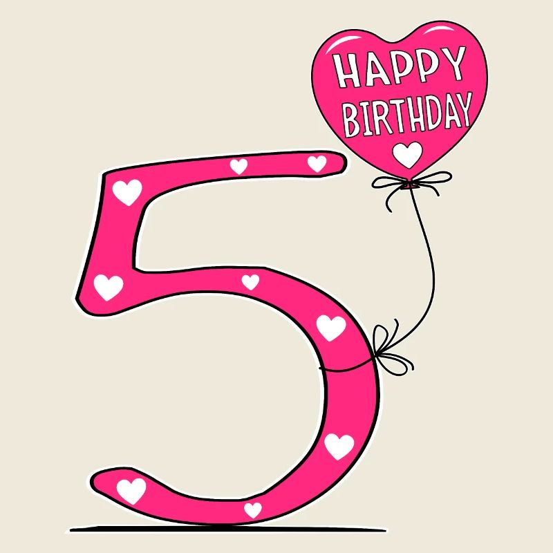 5 Anniversaire Joyeux anniversaire