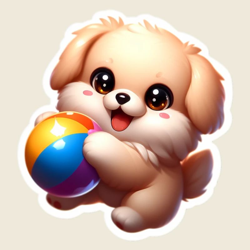 Puppy playing