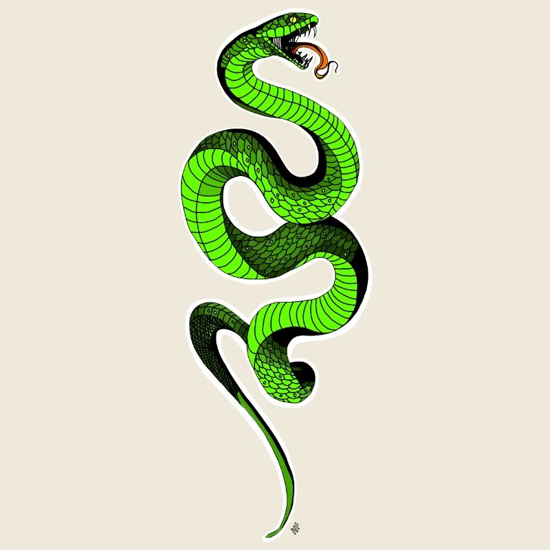 Serpent vert