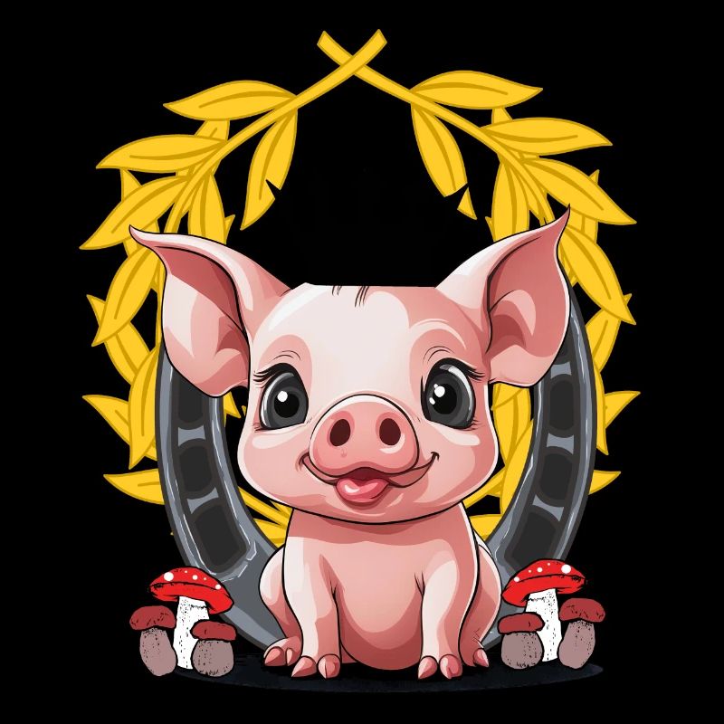 Pig Lucky Charm Piglet Pigs