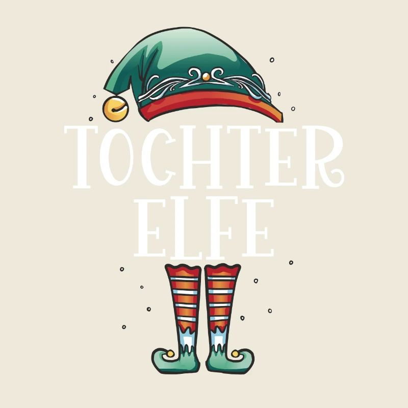 Weihnachten Partnerkostüm Tochter Elf Elfe Elfen