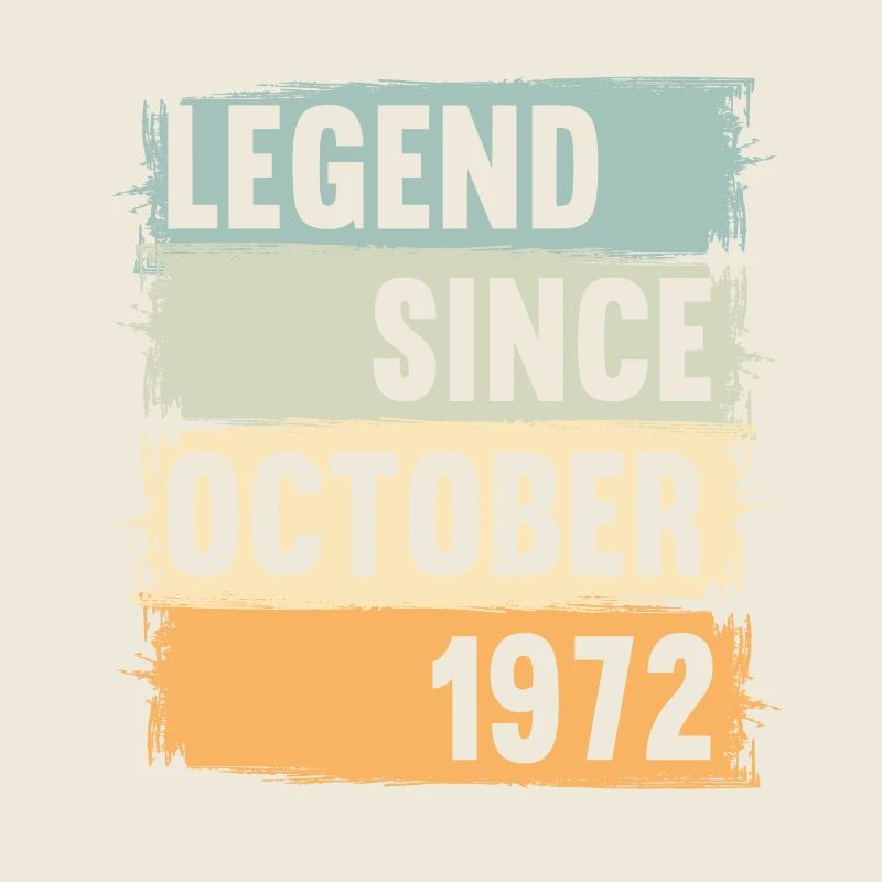 Geboren October 1972 50 Jahre 50er 50.Geburtstag