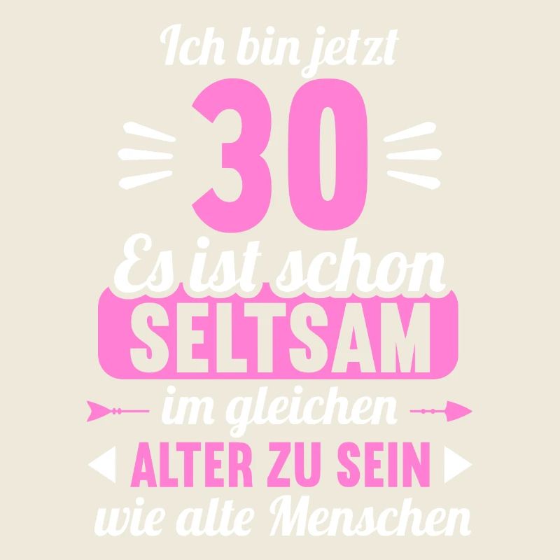 Seltsam im gleichen Alter wie alte 30. Geburtstag