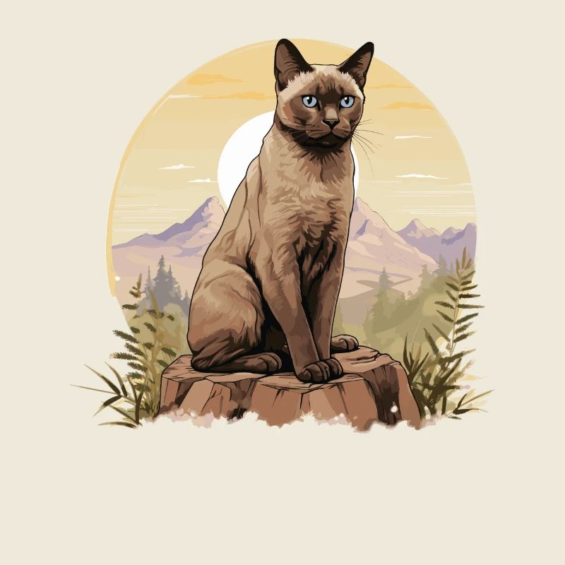 Chat birman Birmanie Katze