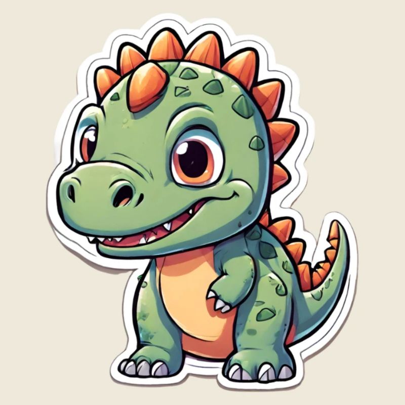 Freundlicher Dinosaurier Welpe