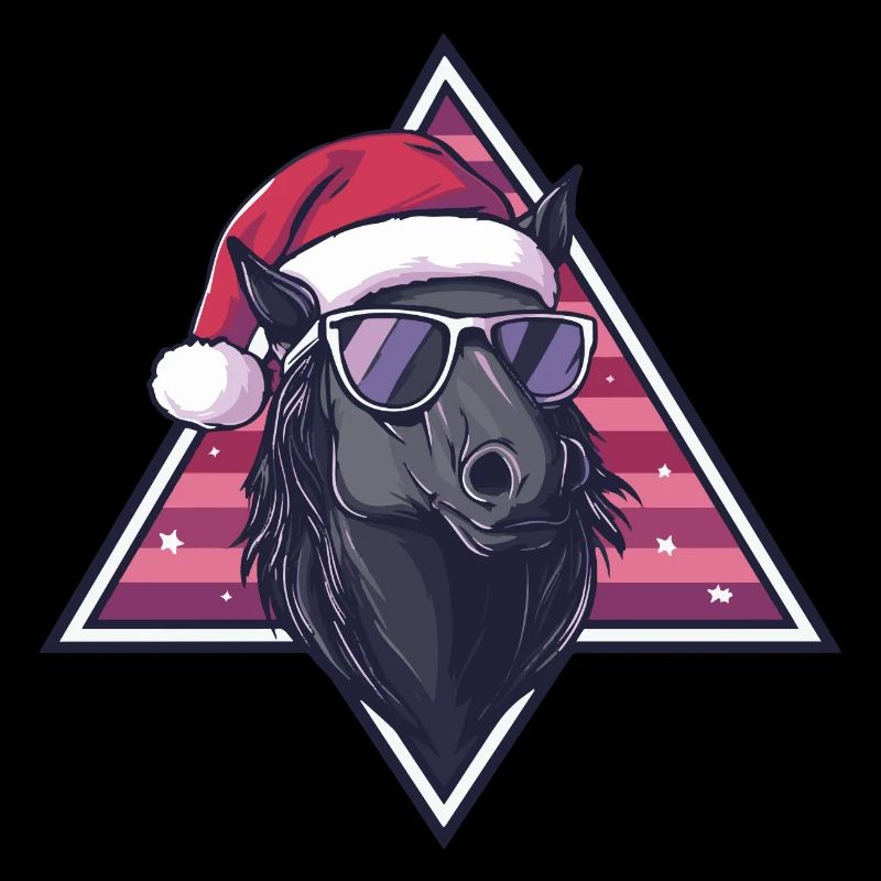 Pferd Weihnachten Cool