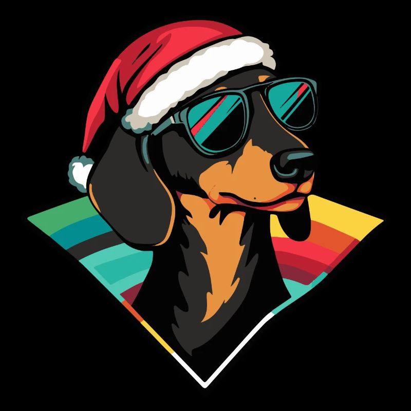 Dachshund Dog Christmas Cool Dachshund