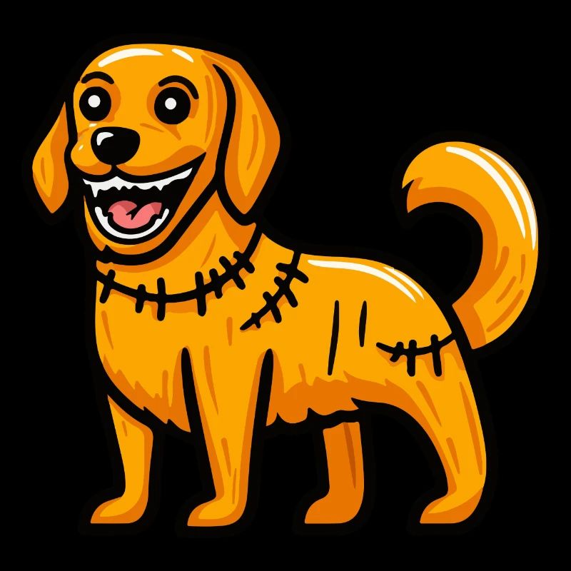 Golden Retriever Chien Halloween Drôle